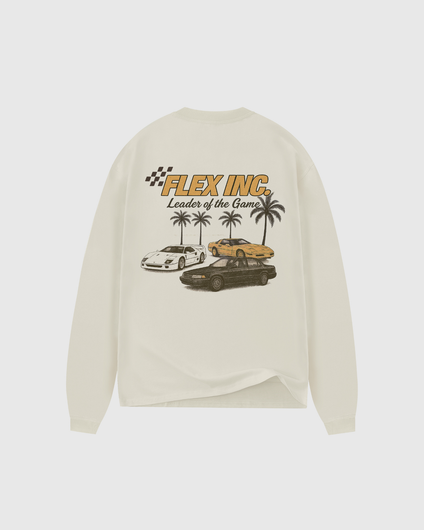 Palmline Racer Longsleeve – Vintage White
