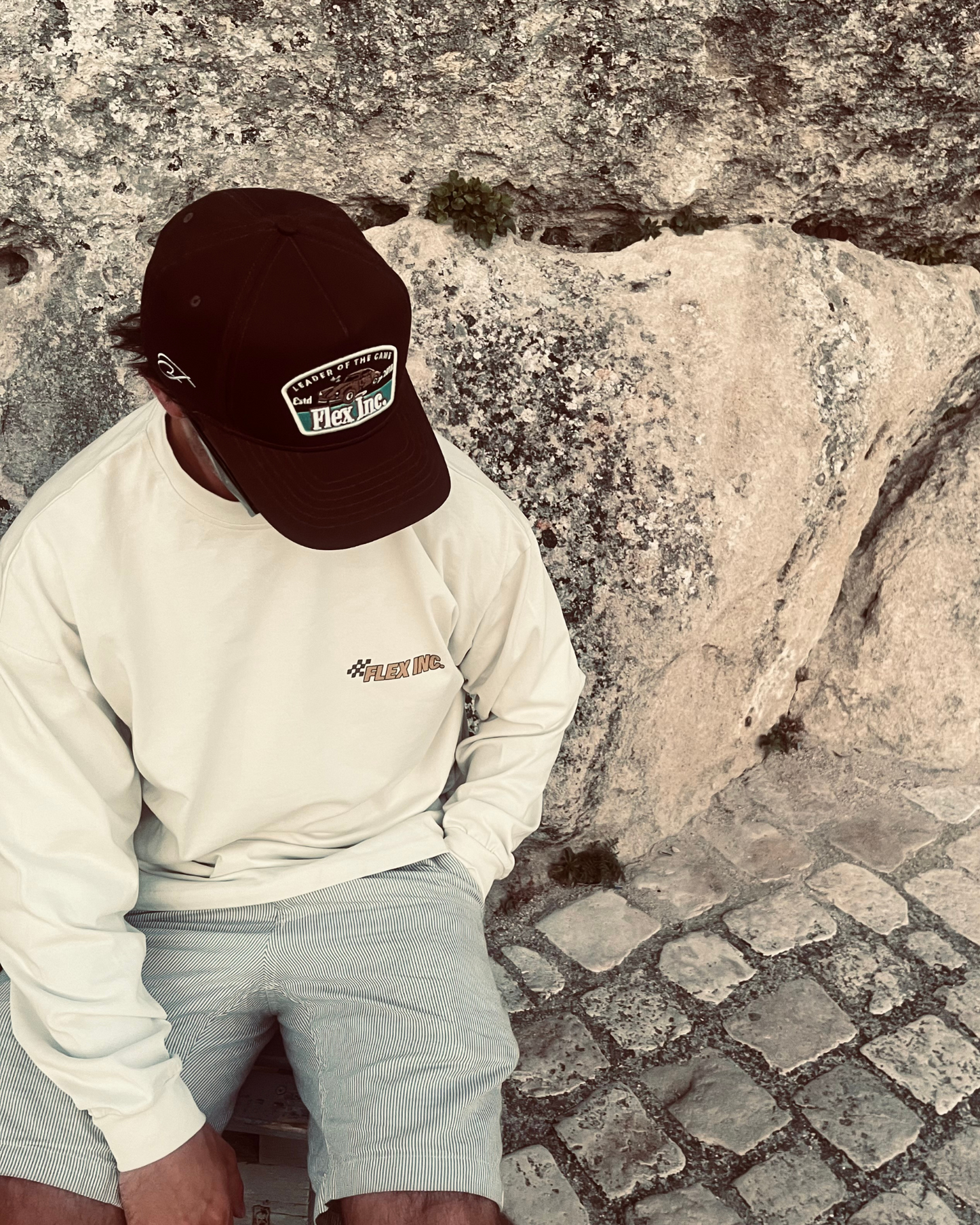 Palmline Racer Longsleeve – Vintage White