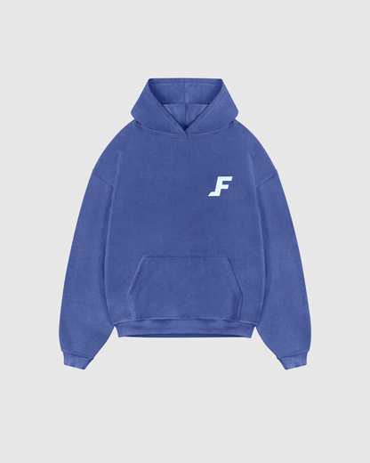 Flying Champagne Hoodie – Blue