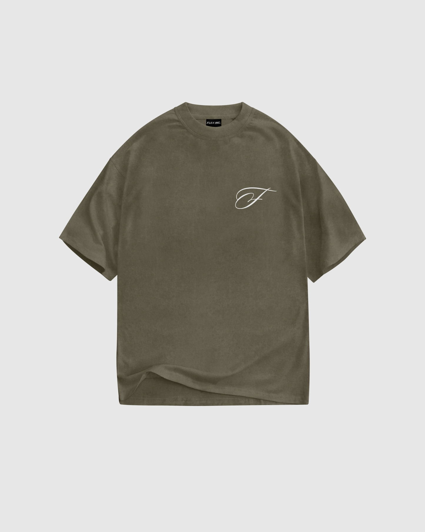 Initial F T-Shirt – Vintage Olive